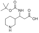 3-N-BOC-AMINO-3-PIPERIDINE-PROPIONIC ACID
 Structure