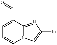 2-ブロモイミダゾ[1,2-A]ピリジン-8-カルボキシアルデヒド 化学構造式