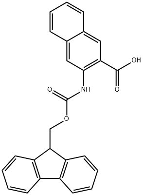 FMOC-3-AMINO-2-NAPHTHOIC ACID Struktur