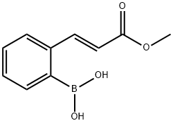 2-(E-3-甲氧基-3-氧代-1-丙烯-1-基)苯基硼酸,372193-68-5,结构式