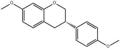 (3S)-3,4-Dihydro-7-methoxy-3-(4-methoxyphenyl)-2H-1-benzopyran, 3722-56-3, 结构式