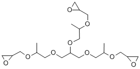 α,α’,α’’-1,2,3-丙三基三[ω-(环氧甲氧)]聚[氧(甲基-1,2-乙二基)], 37237-76-6, 结构式