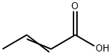 3-メチルアクリル酸 化学構造式