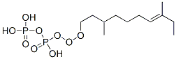 (3,8-dimethyldec-7-enoxy-hydroxy-phosphoryl)oxyphosphonic acid Structure
