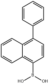 (1-苯基萘-4-基)硼酸 结构式