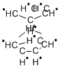 ビス(シクロペンタジエニル)ジメチルハフニウム, min. 97% 化学構造式