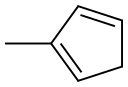 2-メチル-1,3-シクロペンタジエン 化学構造式