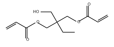 2-ethyl-2-(hydroxymethyl)-1,3-propanediyl diacrylate,37275-47-1,结构式