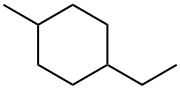 1-エチル-4-メチルシクロヘキサン (cis-, trans-混合物) 化学構造式
