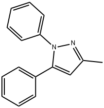 3-甲基-1,5-二苯基-1H-吡唑 结构式