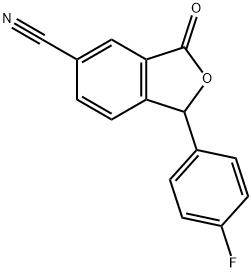 1-(4-Fluorophenyl)-1,3-dihydro-3-oxo-5-isobenzofurancarbonitrile Structure
