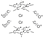 ジカルボニル(ペンタメチルシクロペンタジエニル)クロム,ダイマー 化学構造式