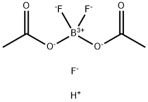 Boron trifluoride-acetic acid complex Structure