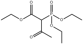 2-(Diethoxyphosphinyl)-3-oxobutanoic acid ethyl ester Structure