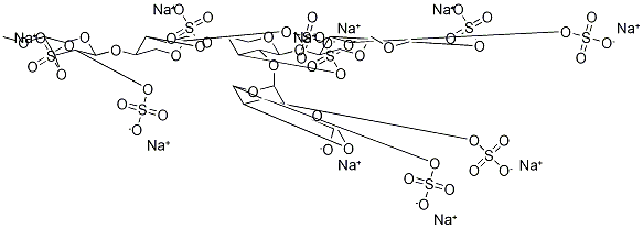硫酸戊聚糖钠, 37319-17-8, 结构式