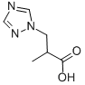 2-メチル-3-(1H-1,2,4-トリアゾール-1-イル)プロパン酸 化学構造式