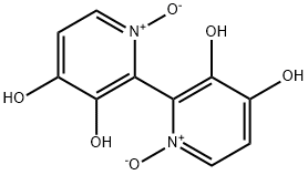 2,2'-ビ[ピリジン-3,4-ジオール]1,1'-ジオキシド 化学構造式