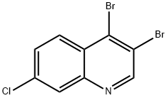 3,4-DIBROMO-7-CHLOROQUINOLINE 结构式