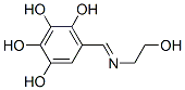 1,2,3,4-Benzenetetrol, 5-[[(2-hydroxyethyl)imino]methyl]- (9CI) 结构式