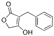 4-ヒドロキシ-3-(フェニルメチル)-2(5H)-フラノン 化学構造式