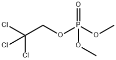 1,1,1-trichloro-2-dimethoxyphosphoryloxy-ethane Struktur