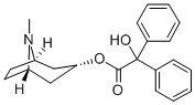 (1β,5β)-3α-[(ヒドロキシ)ジフェニルアセトキシ]-8-メチル-8-アザビシクロ[3.2.1]オクタン 化学構造式