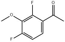 2',4'-ジフルオロ-3'-メトキシアセトフェノン 化学構造式