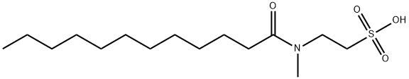 N-lauroyl-N-methyltaurine Struktur