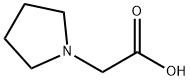2-(1-吡咯烷基)乙酸, 37386-15-5, 结构式