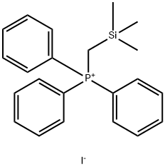 (トリメチルシリルメチル)トリフェニルホスホニウムヨージド 化学構造式