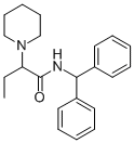 1-Piperidineacetamide, N-(diphenylmethyl)-alpha-ethyl- Structure