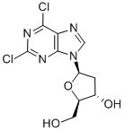 2,6-二氯嘌呤-2'-脱氧核苷,37390-66-2,结构式