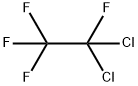 １，１－ジクロロ－１，２，２，２－テトラフルオロエタン 化学構造式