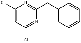 2-ベンジル-4,6-ジクロロピリミジン 化学構造式