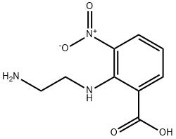 2[(2-AMINOETHYL)AMINO]-3-NITROBENZOIC ACID 化学構造式