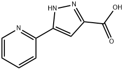 5-Pyridin-2-yl-1H-pyrazole-3-carboxylic acid Struktur