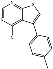 4-CHLORO-5-P-TOLYL-THIENO[2,3-D]PYRIMIDINE Struktur