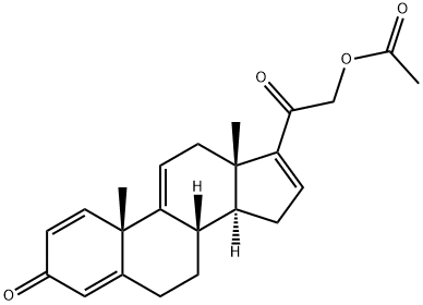 21-羟基孕甾-1,4,9(11),16-四烯-3,20-二酮-21-醋酸酯, 37413-91-5, 结构式