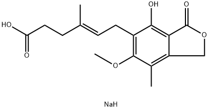 ミコフェノール酸ナトリウム 化学構造式