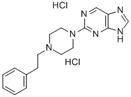 9H-Purine, 2-(4-phenethyl-1-piperazinyl)-, dihydrochloride Structure