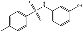 N-(3-ヒドロキシフェニル)-4-メチルベンゼンスルホンアミド 化学構造式