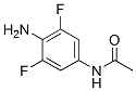 N-(4-amino-3,5-difluoro-phenyl)acetamide 化学構造式