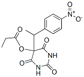 [5-[1-(4-nitrophenyl)ethyl]-2,4,6-trioxo-1,3-diazinan-5-yl] propanoate Structure