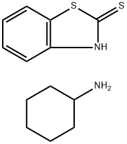 ベンゾ［d］チアゾール-2（3H）-チオンとシクロヘキサンアミンの化合物（1：1） 化学構造式