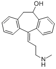 (±)-Z-3-(10-羟基-10,11-二氢-5H-二苯并[A,D]环庚烯-5-酮)-N-甲基-1-氨基丙烷 结构式