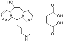 (±)-E-10-羟基去甲替林代谢物 马来酸盐, 37439-89-7, 结构式