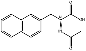 (R)-N-アセチル-2-ナフチルアラニン 化学構造式