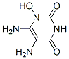 2,4(1H,3H)-Pyrimidinedione,  5,6-diamino-1-hydroxy- Structure
