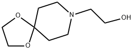 2-{1,4-ジオキサ-8-アザスピロ[4.5]デカン-8-イル}エタノール 化学構造式