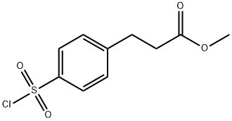 3-(4-クロロスルホニルフェニル)プロピオン酸メチルエステル 化学構造式